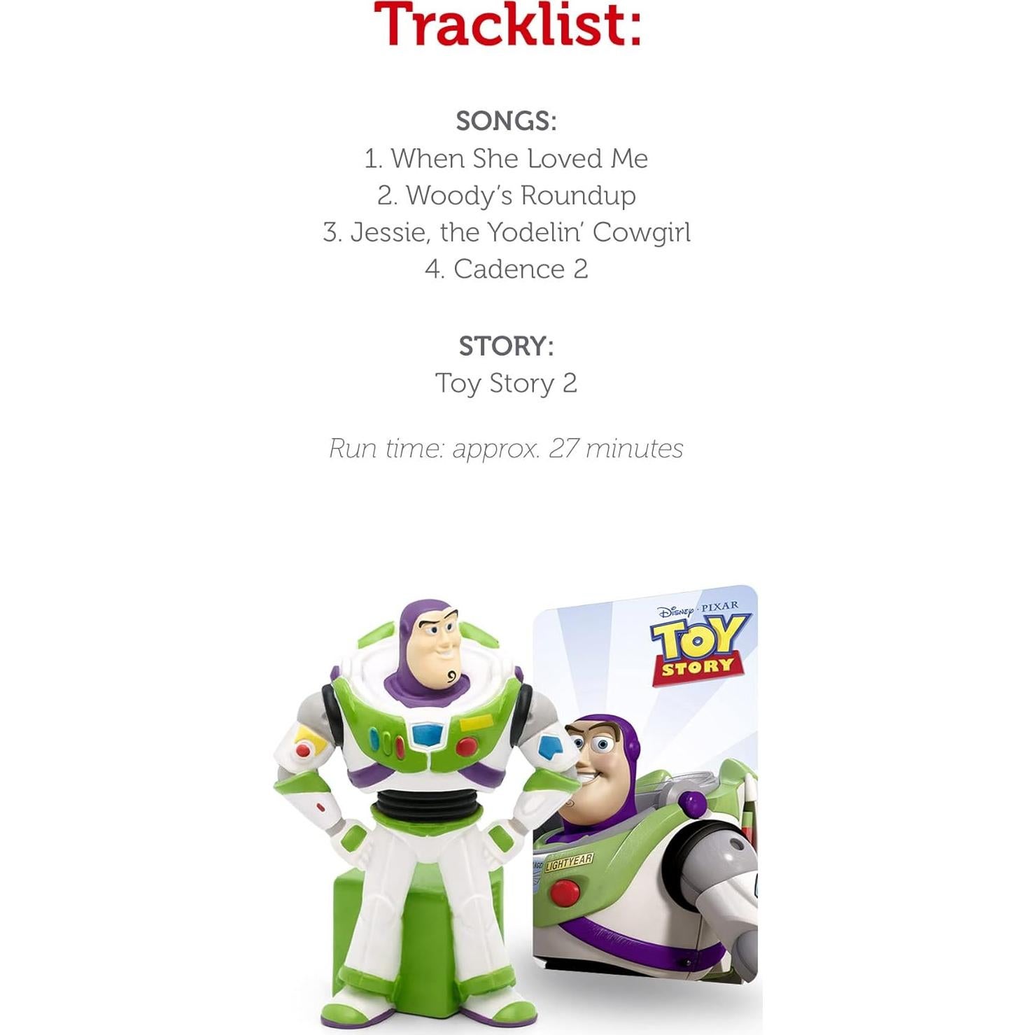 Figurita de Audio Buzz Lightyear Tonies Toy Story 2 27 min