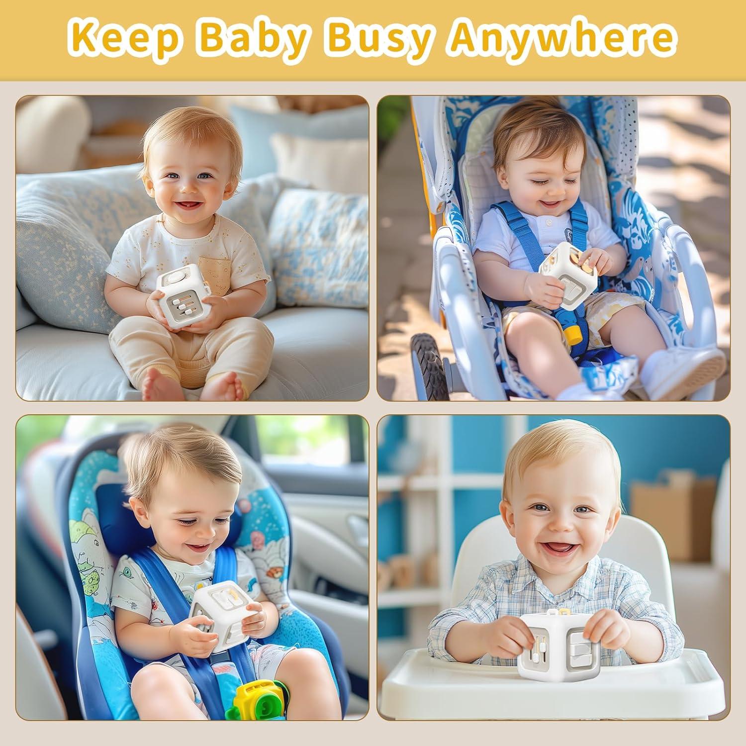 Cubo de Actividad Montessori BLF FUN para Bebés 12-18 Meses