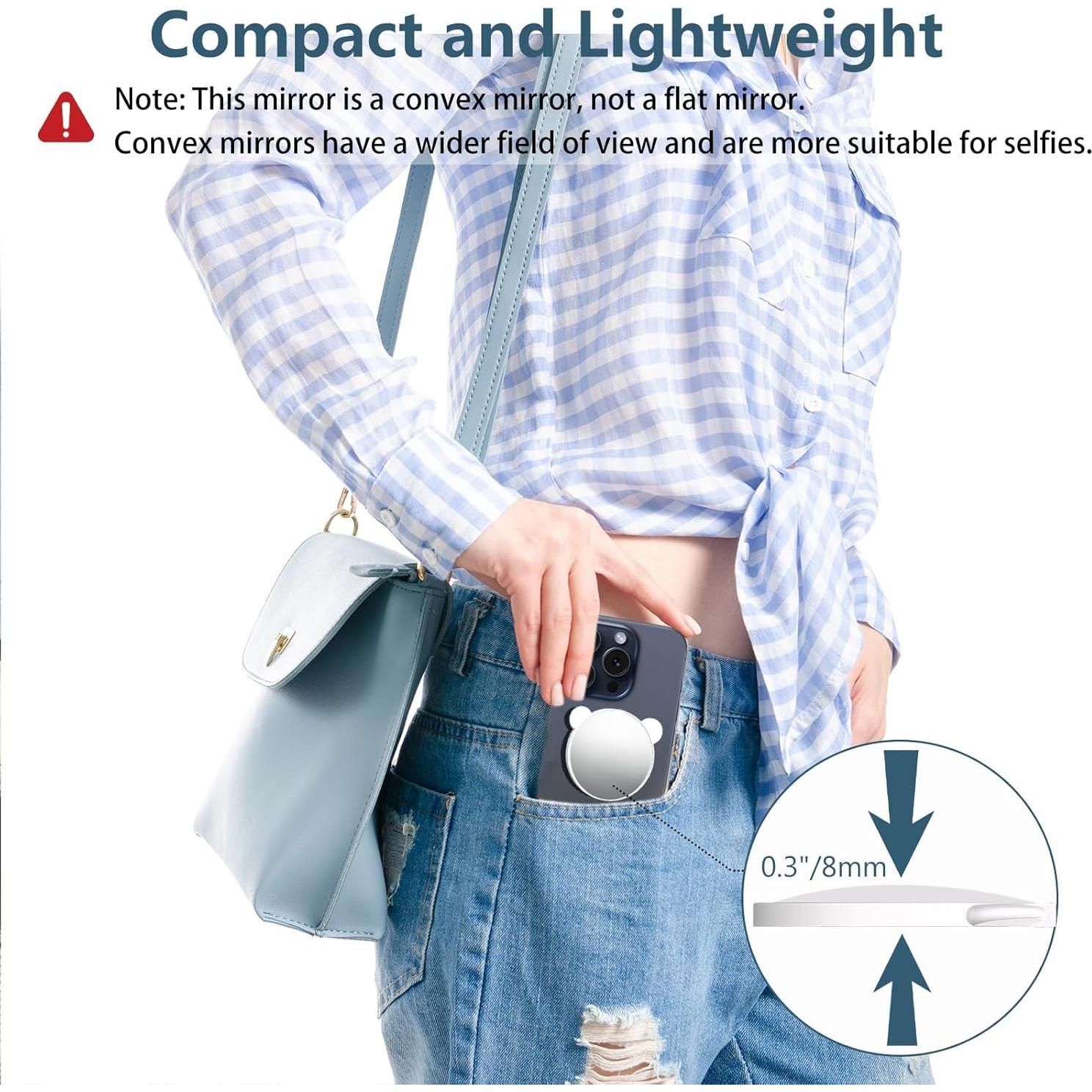 Espejo Convexo Magnético para Selfie QxbBox - Compatible iPhone