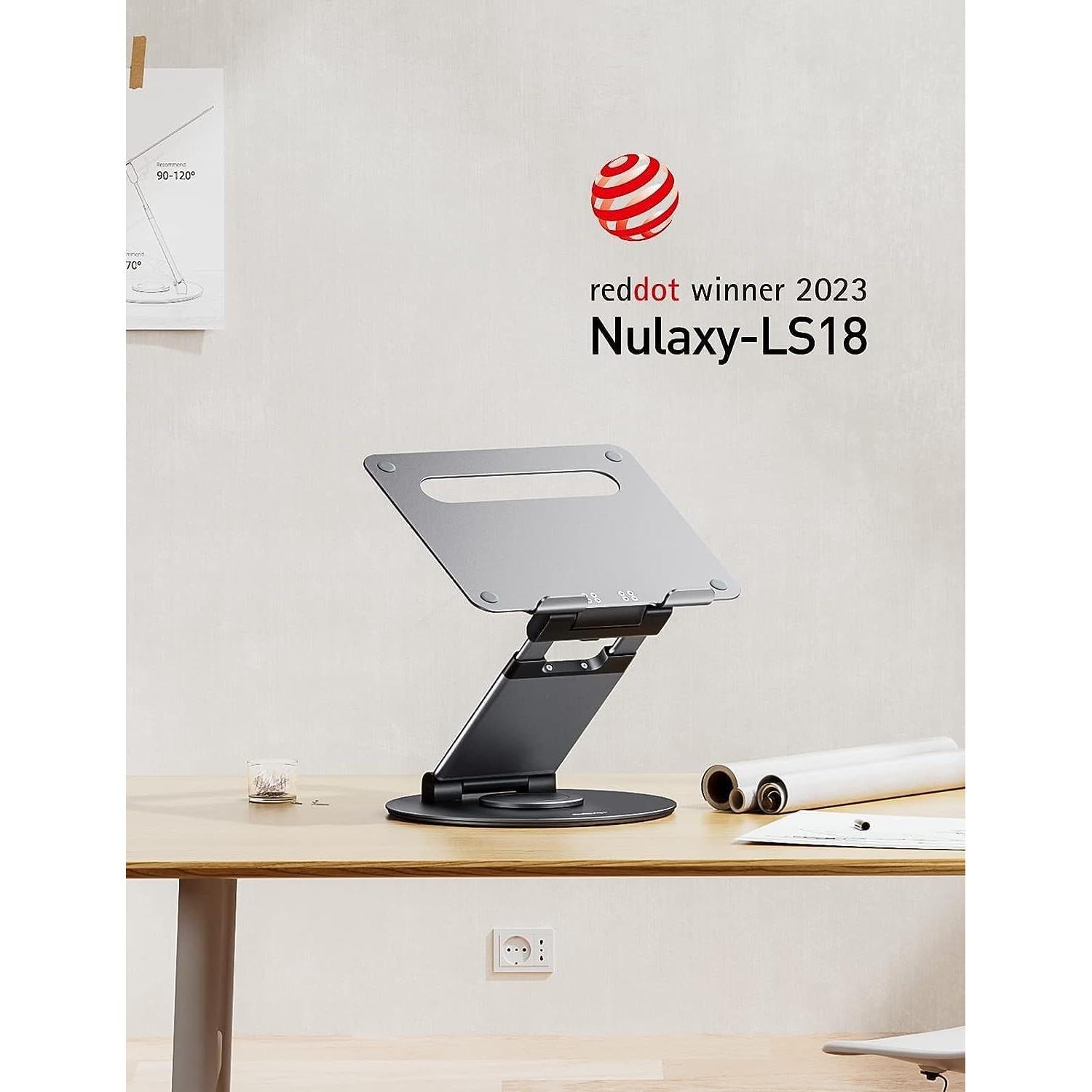 Soporte Telescópico para Laptop Nulaxy LS18 Ajustable 360°