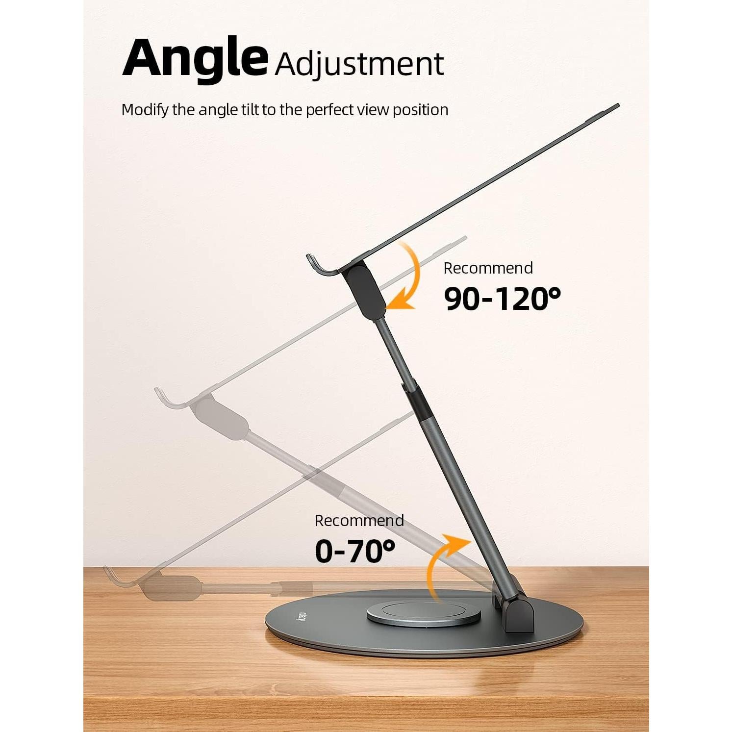 Soporte Telescópico para Laptop Nulaxy LS18 Ajustable 360°