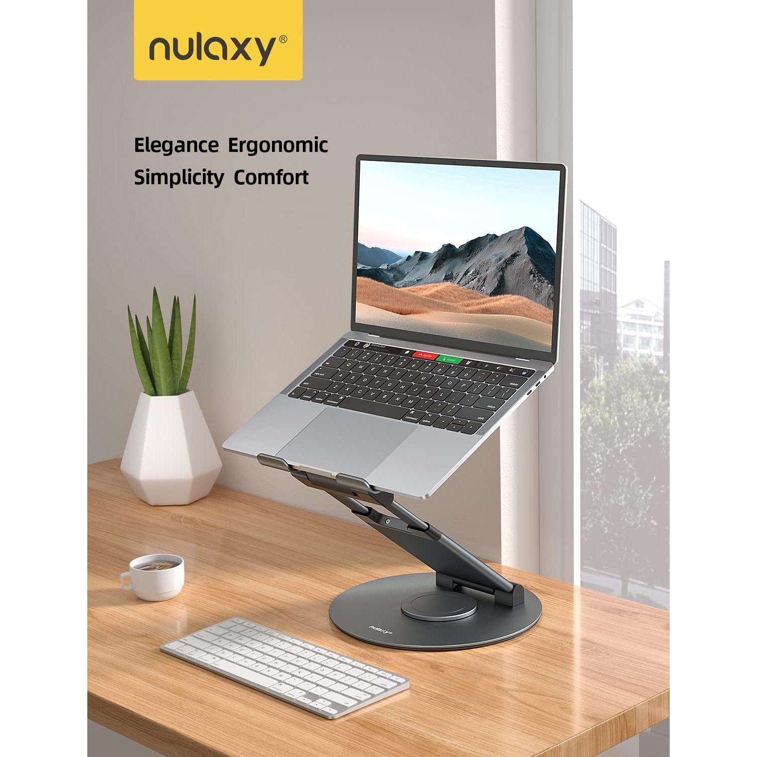 Soporte Telescópico para Laptop Nulaxy LS18 Ajustable 360°