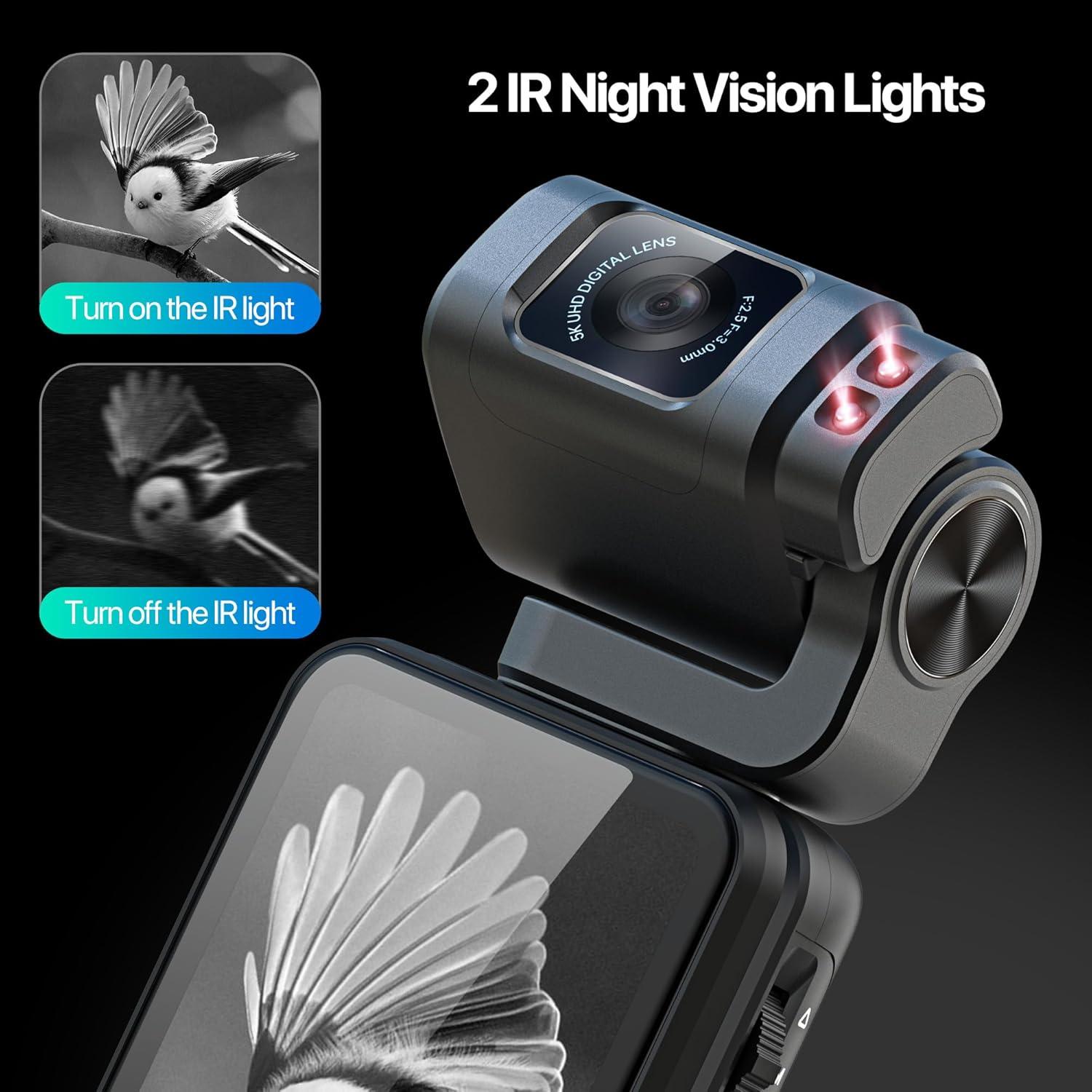 Cámara de Vlogging 5K Tussvie M3 con Pantalla Táctil 3.5"