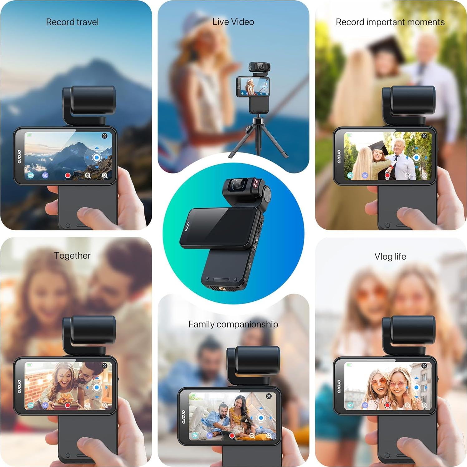 Cámara de Vlogging 5K Tussvie M3 con Pantalla Táctil 3.5"