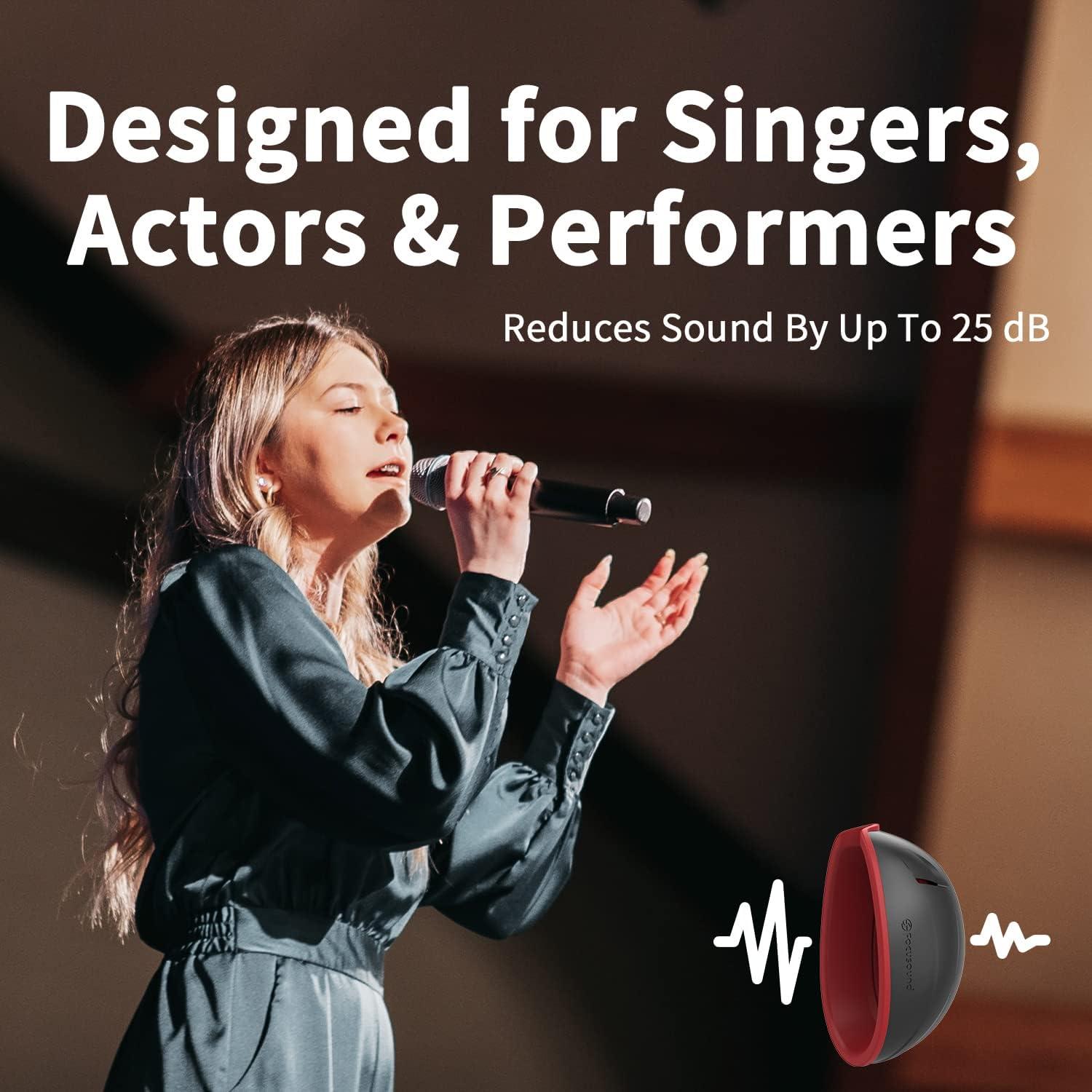 Atenuador Vocal Focusound FSV06 - Reducción 25dB, Silicona