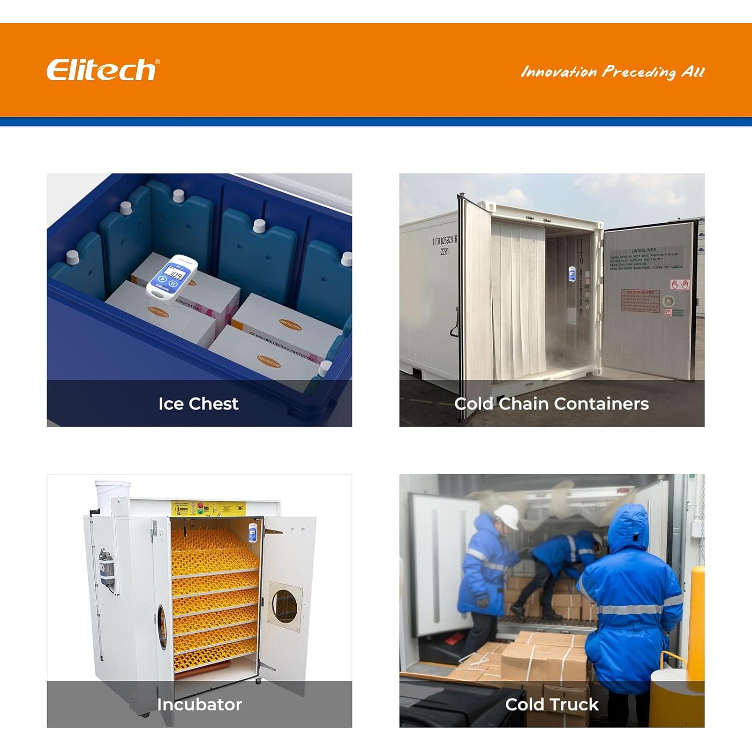 Registrador de Datos de Temperatura Elitech RC-5 5 Paquete