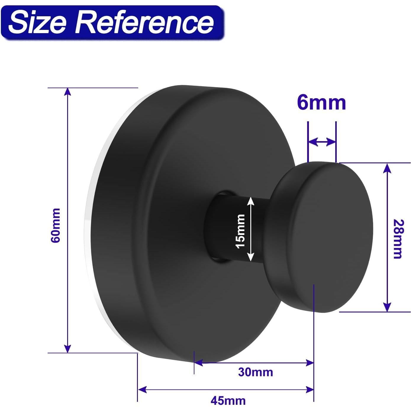 Ganchos de Ventosa Bntuk para Ducha 2 Paquete Negro