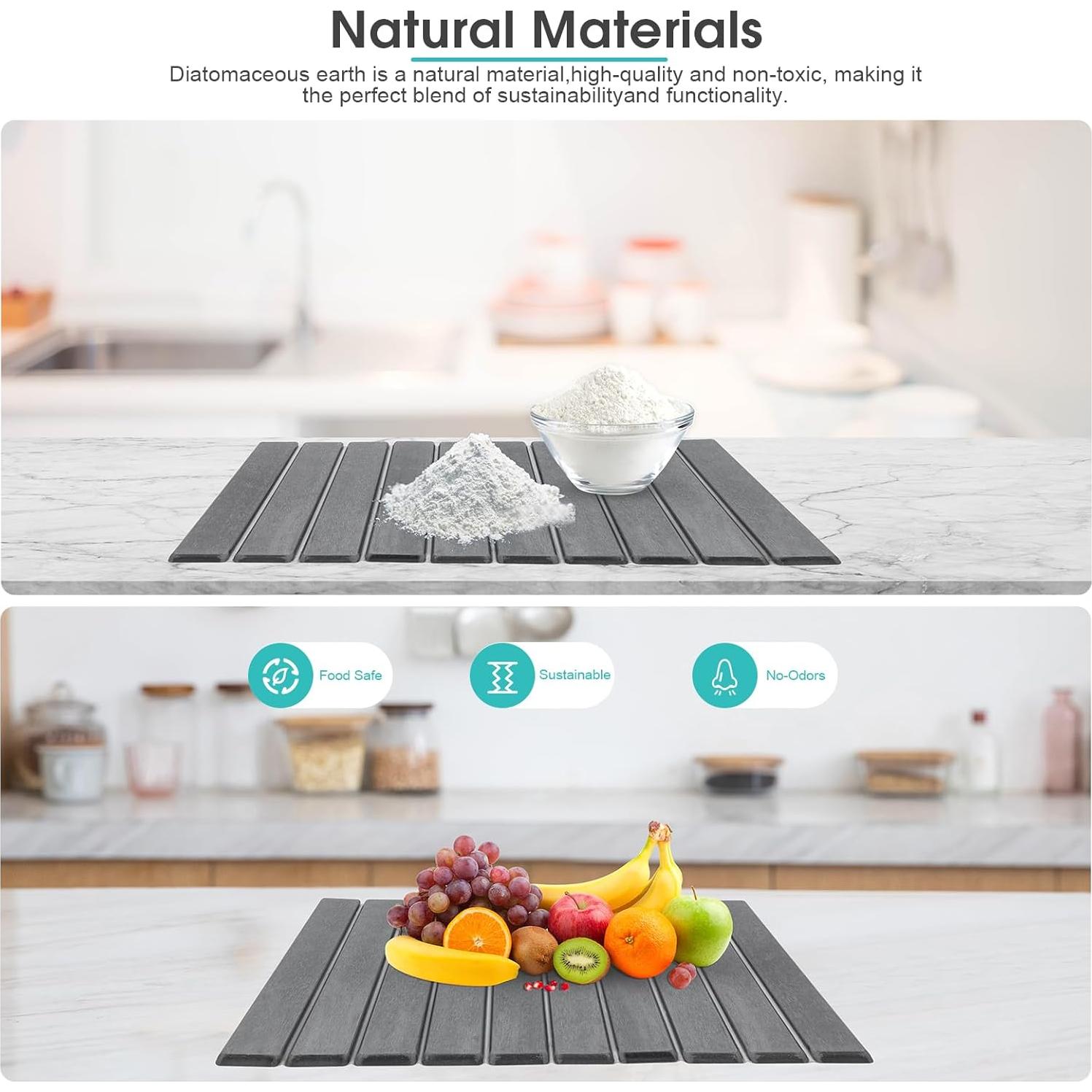 Alfombrilla de Secado de Platos DomiViStar Plegable 61x41 cm Gris