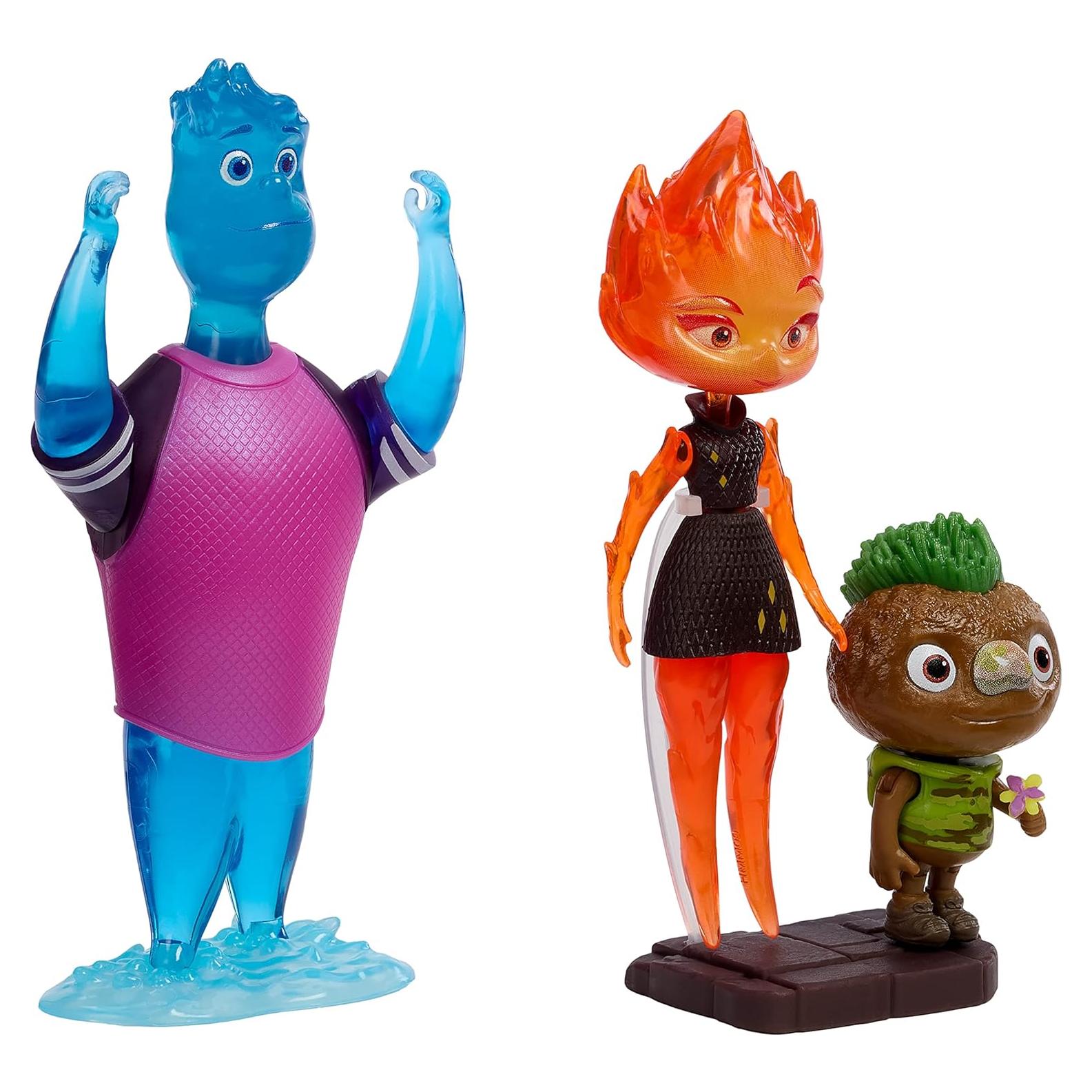 Paquete de 3 Figuras de Acción Disney Pixar Elemental