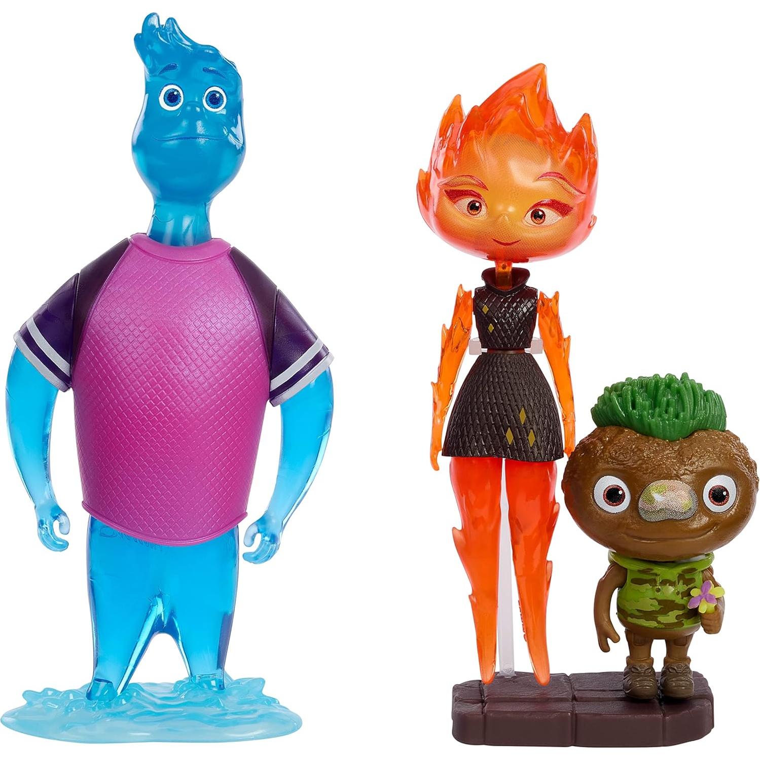 Paquete de 3 Figuras de Acción Disney Pixar Elemental