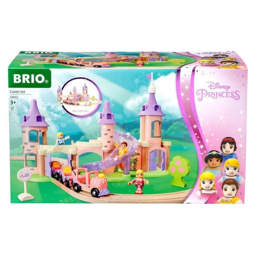 Conjunto de Castillo de Princesa Disney BRIO - Tren de Madera 18 Piezas