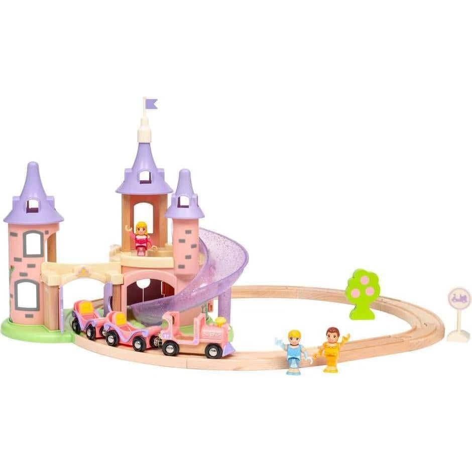 Conjunto de Castillo de Princesa Disney BRIO - Tren de Madera 18 Piezas