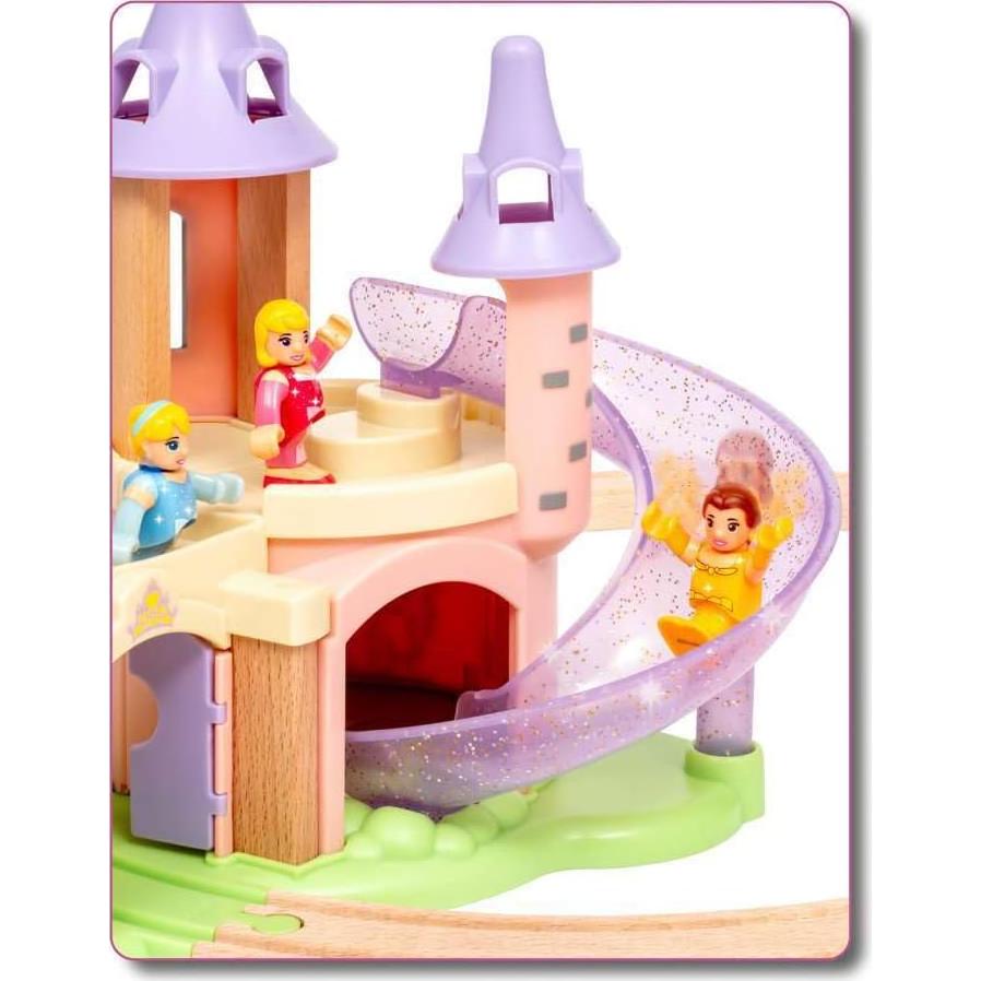 Conjunto de Castillo de Princesa Disney BRIO - Tren de Madera 18 Piezas