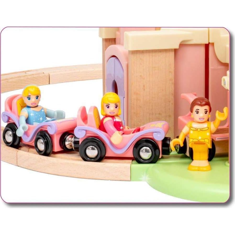 Conjunto de Castillo de Princesa Disney BRIO - Tren de Madera 18 Piezas