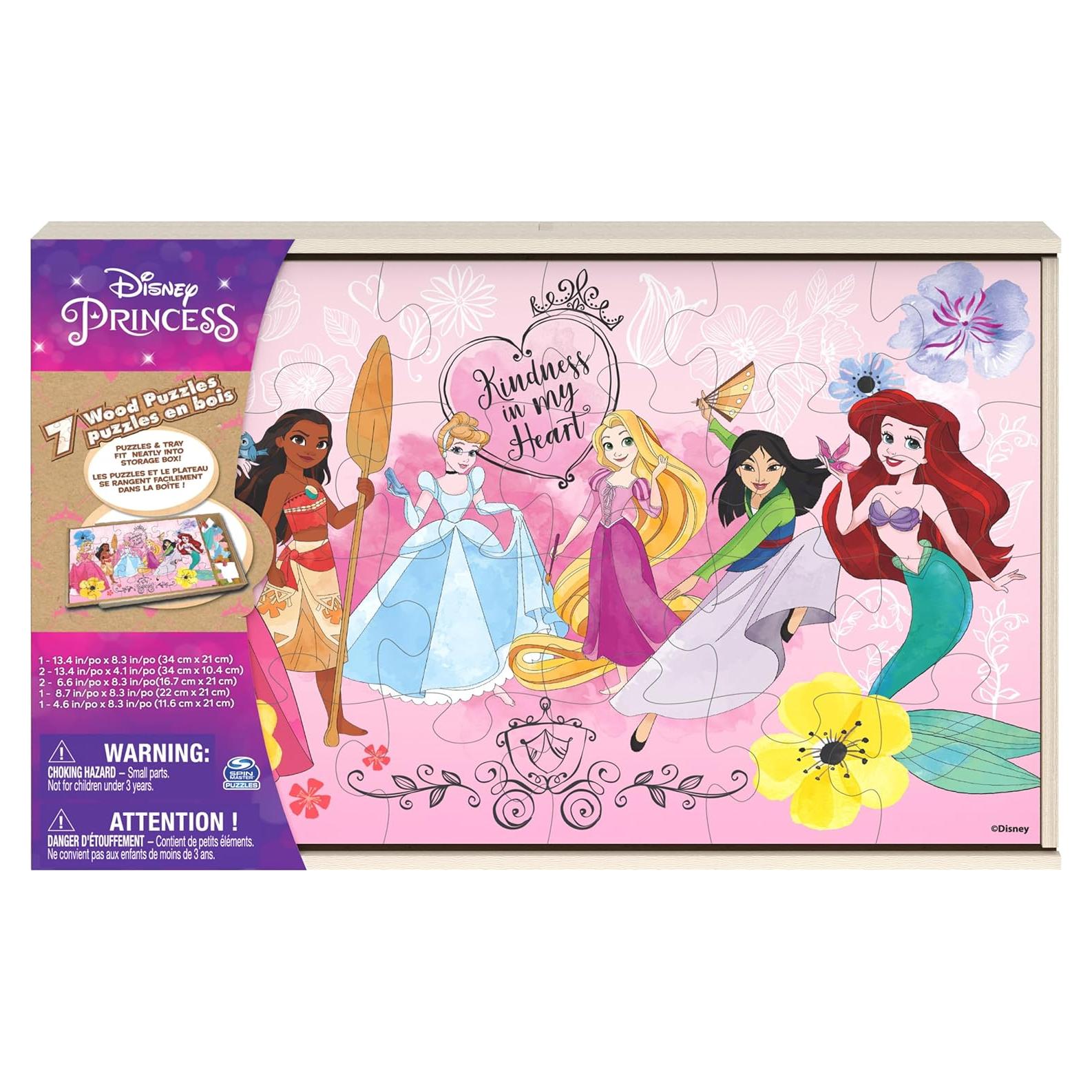 Rompecabezas de Princesas Disney Spin Master - 7 Piezas