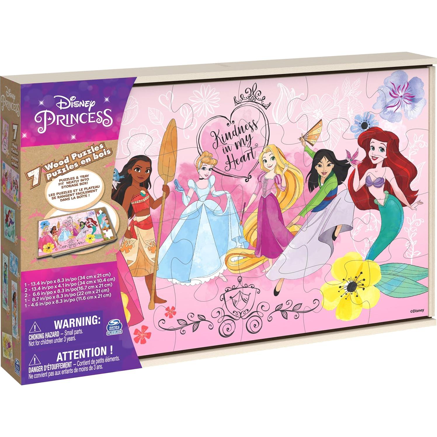 Rompecabezas de Princesas Disney Spin Master - 7 Piezas