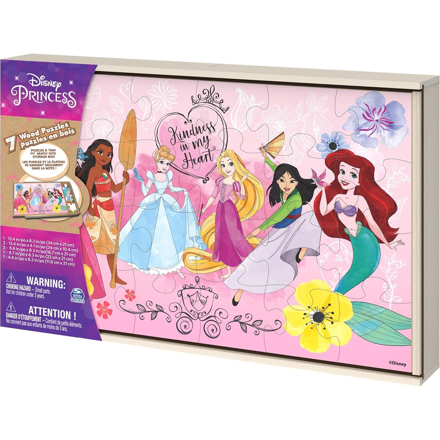 Rompecabezas de Princesas Disney Spin Master - 7 Piezas