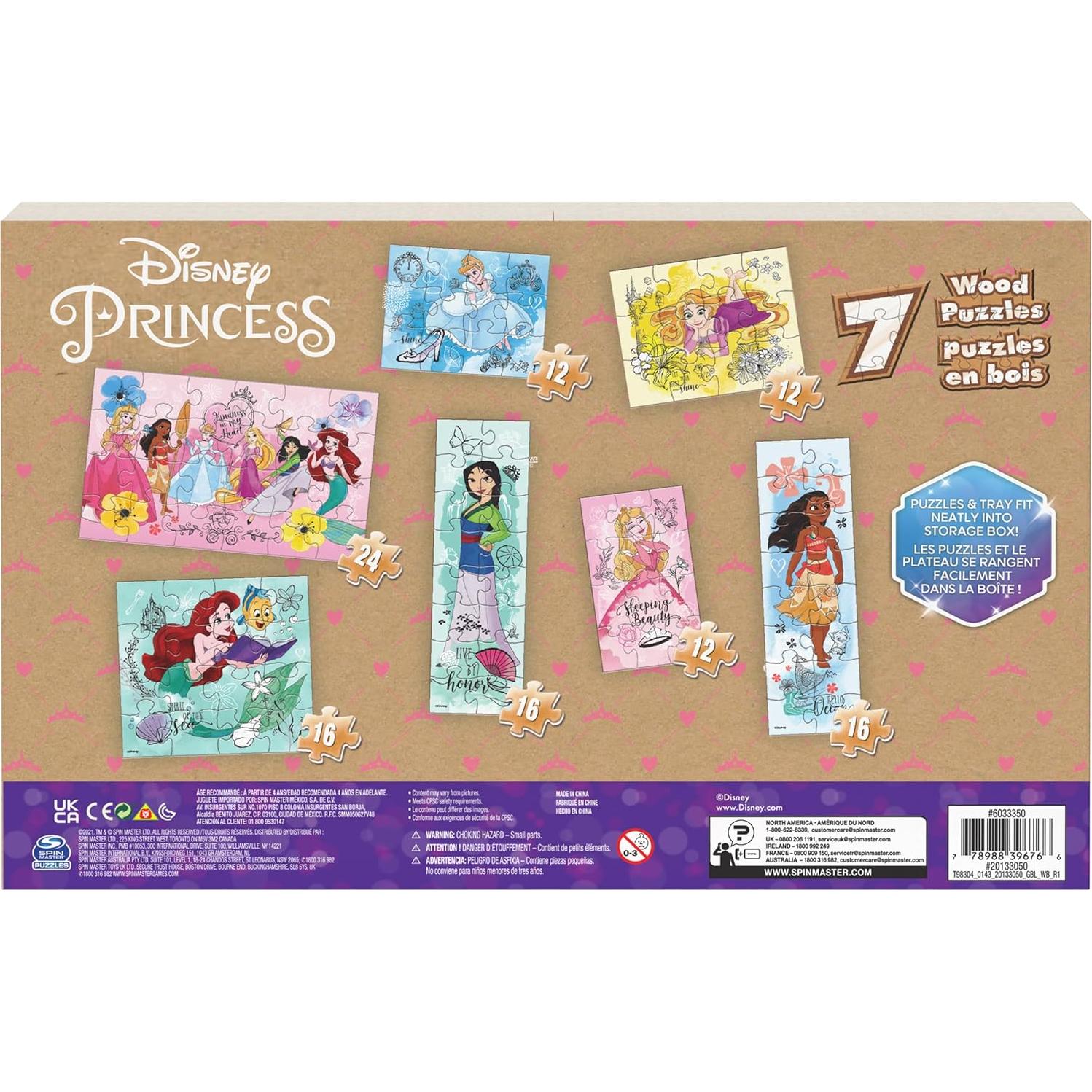 Rompecabezas de Princesas Disney Spin Master - 7 Piezas