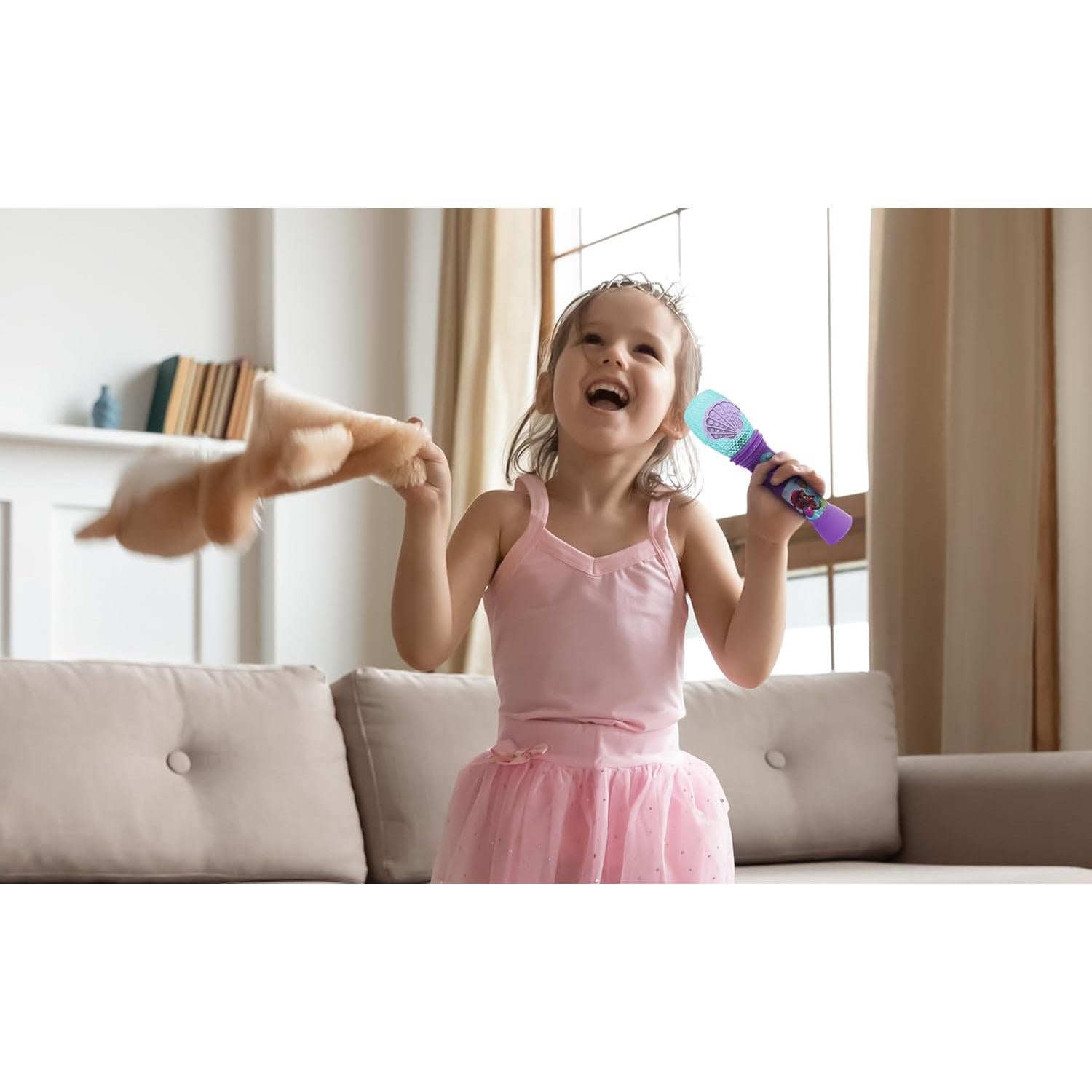 Micrófono de Juguete eKids Ariel para Niños con Música y Luces