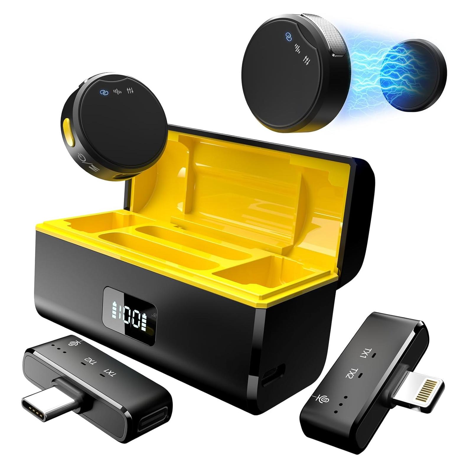 Micrófono Lavalier Inalámbrico Rythflo para iPhone/Android