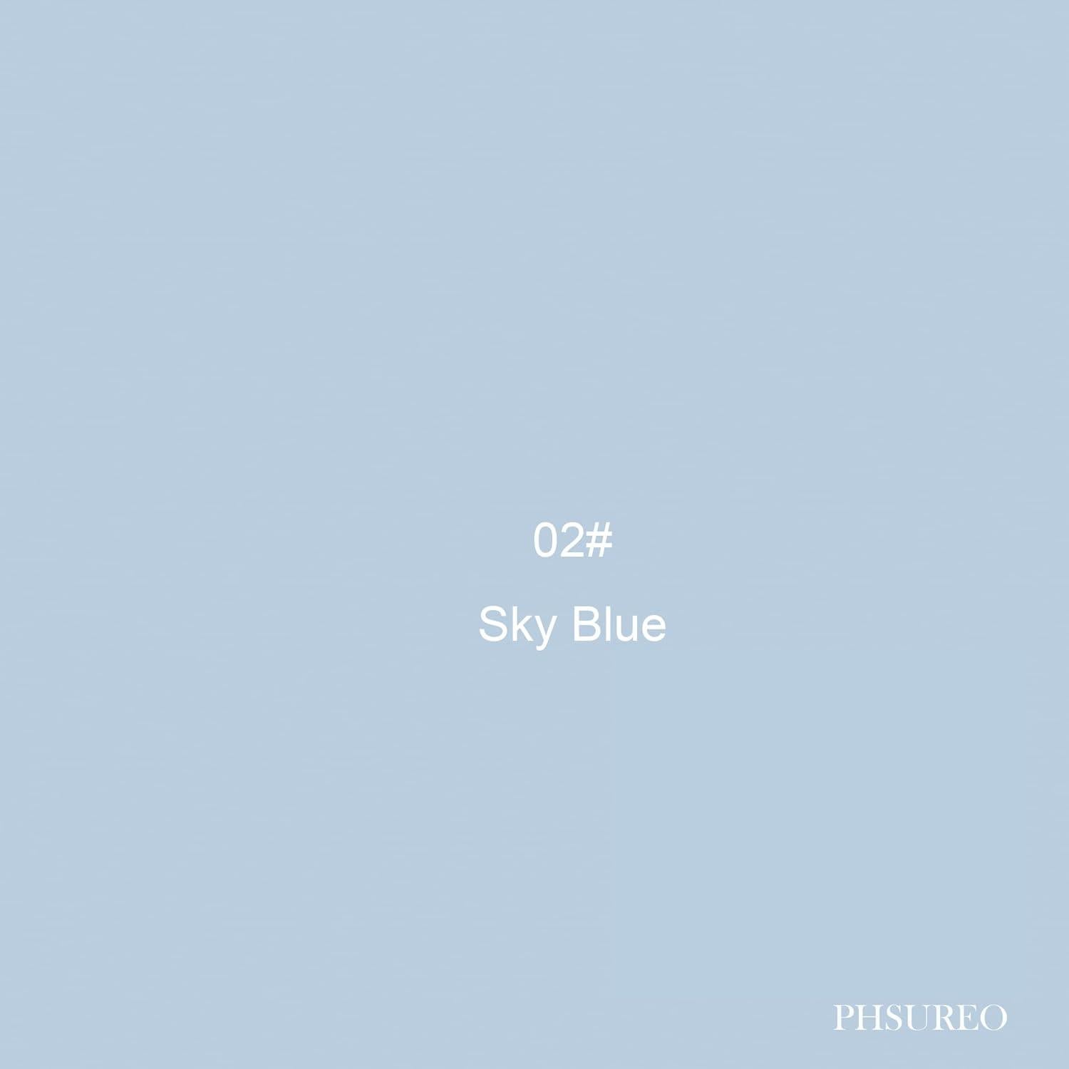 Papel de fondo fotográfico sin costuras Estone 135 cm x 4.88 m Azul Cielo