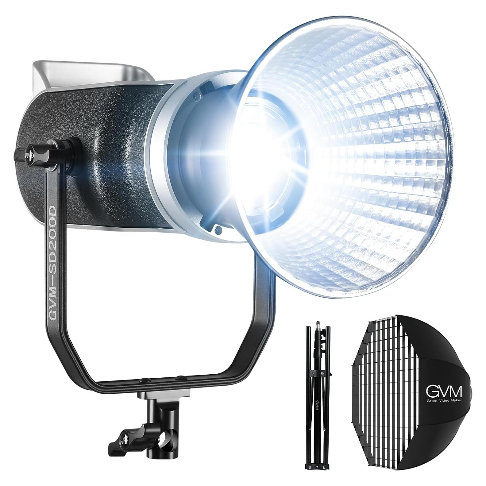 Kit de Iluminación LED GVM SD200D 200W Bi-Color con Softbox