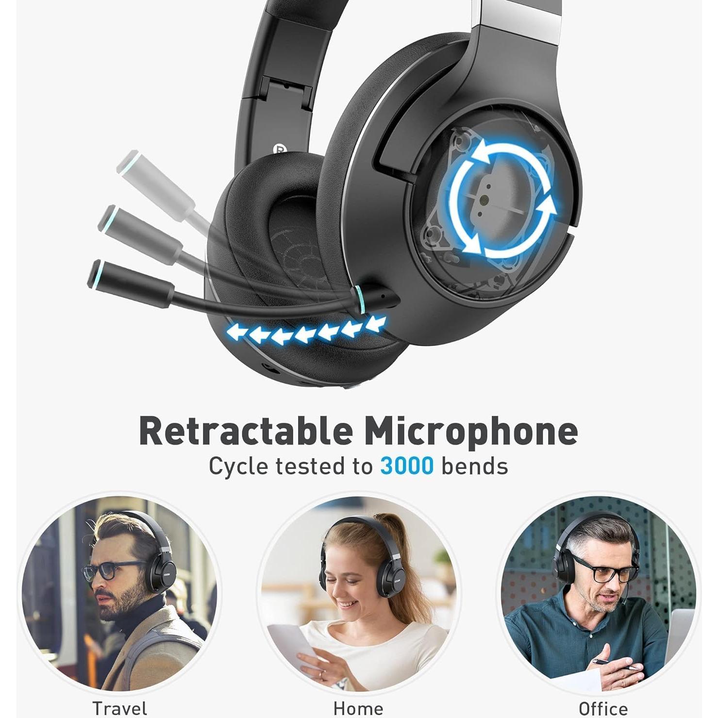 Auriculares Inalámbricos COOSII H300 Bluetooth con Micrófono