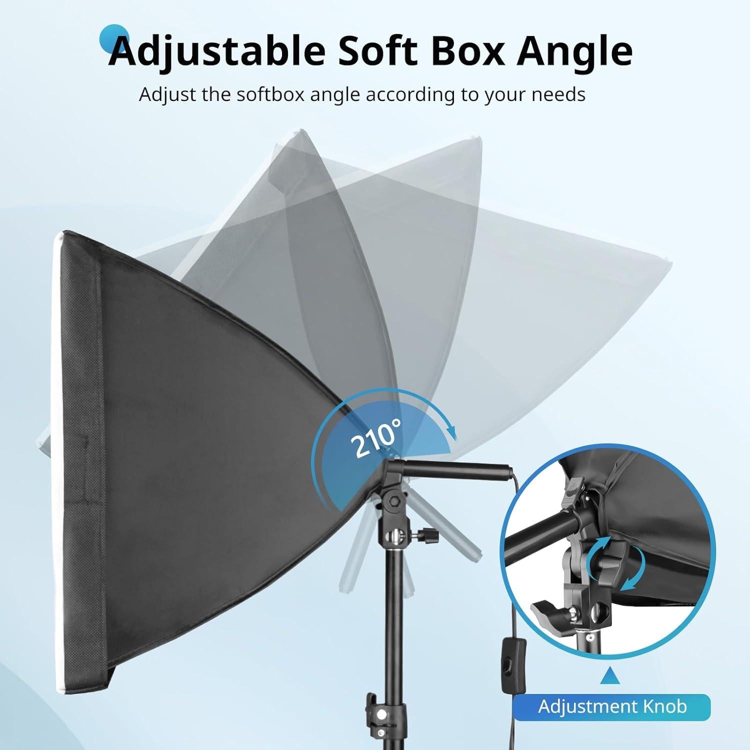 Kit de Iluminación Softbox UBeesize 40x40 cm 40W 6500K