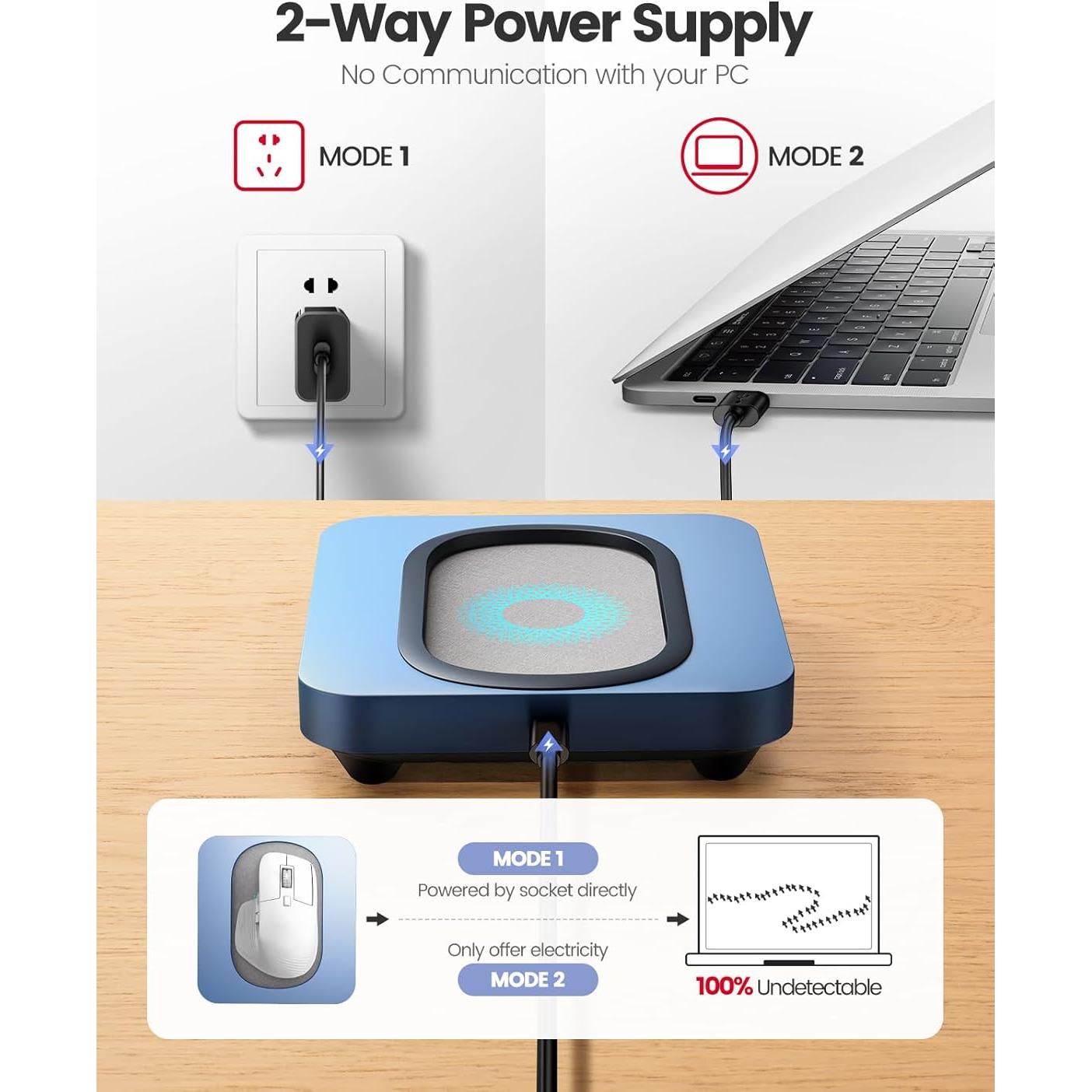 Mover de Ratón VAYDEER FMB035 con Plataforma Ampliada y LED