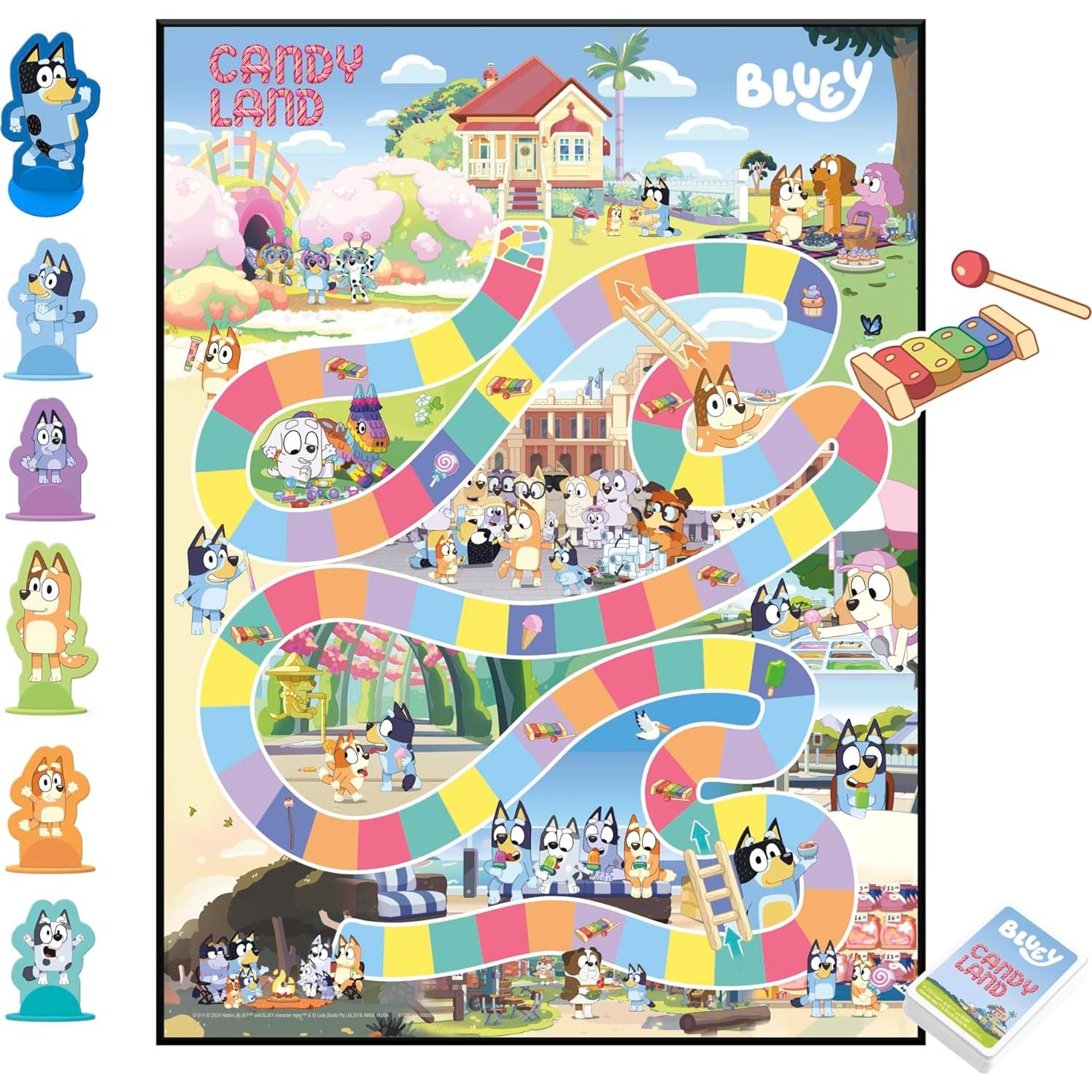 Juego de Mesa Hasbro Candy Land Bluey 2-6 Jugadores