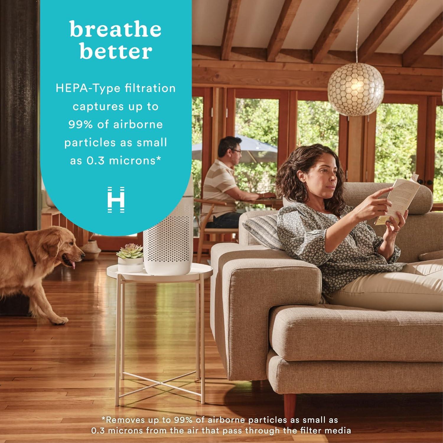 Purificador de Aire Homedics T22 5 en 1 HEPA UV-C 40W