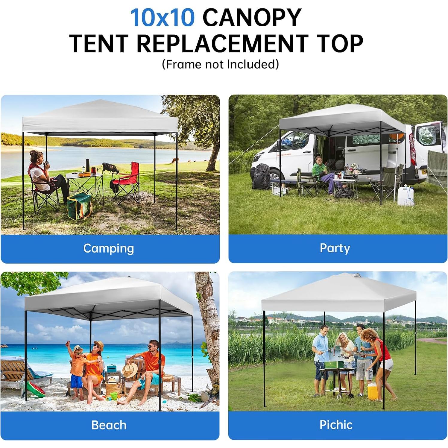 Cubierta Superior de Carpa Plegable MALOROY 3x3m Impermeable