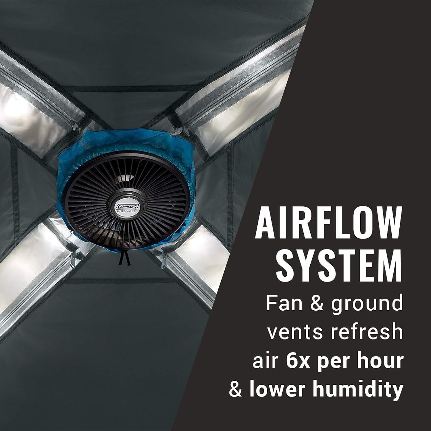 Tienda de Camping Coleman OneSource 4 Personas con Ventilador y LED