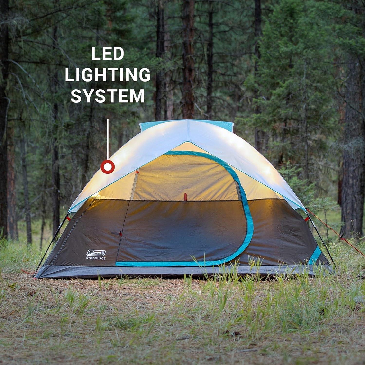 Tienda de Camping Coleman OneSource 4 Personas con Ventilador y LED