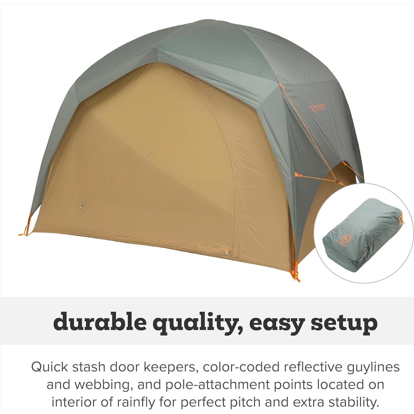 Tienda de Camping Big Agnes Gran Casa 4 Personas Impermeable