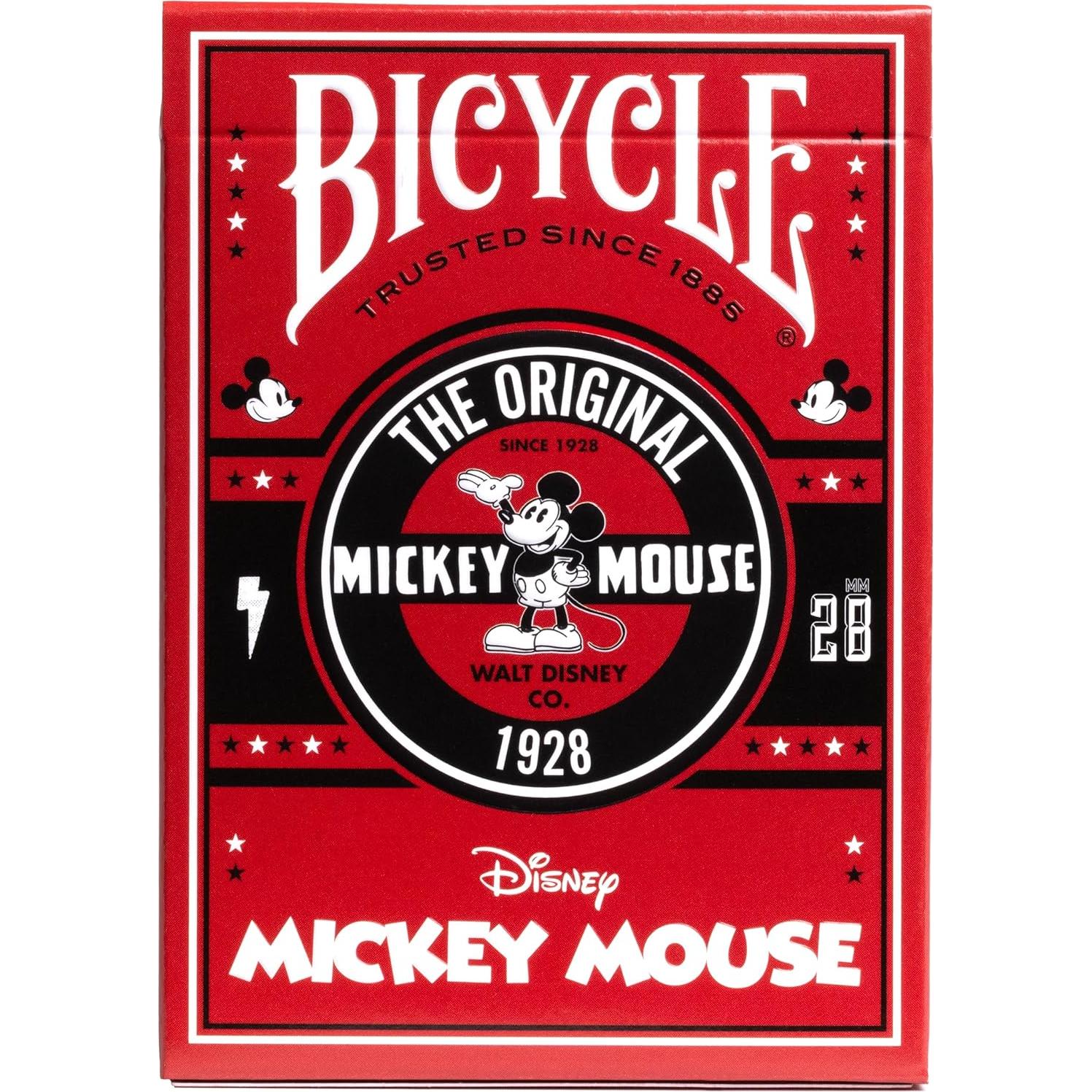 Cartas de Juego Mickey Mouse Bicycle 1928 - 54 Piezas