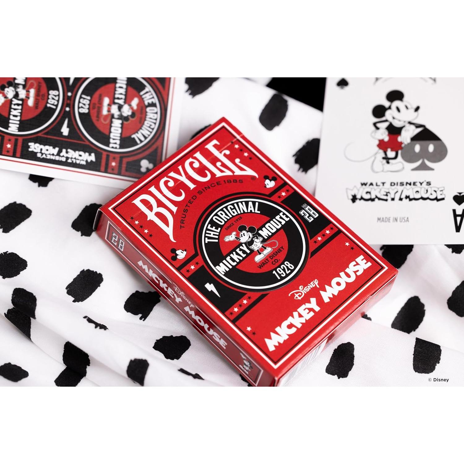 Cartas de Juego Mickey Mouse Bicycle 1928 - 54 Piezas