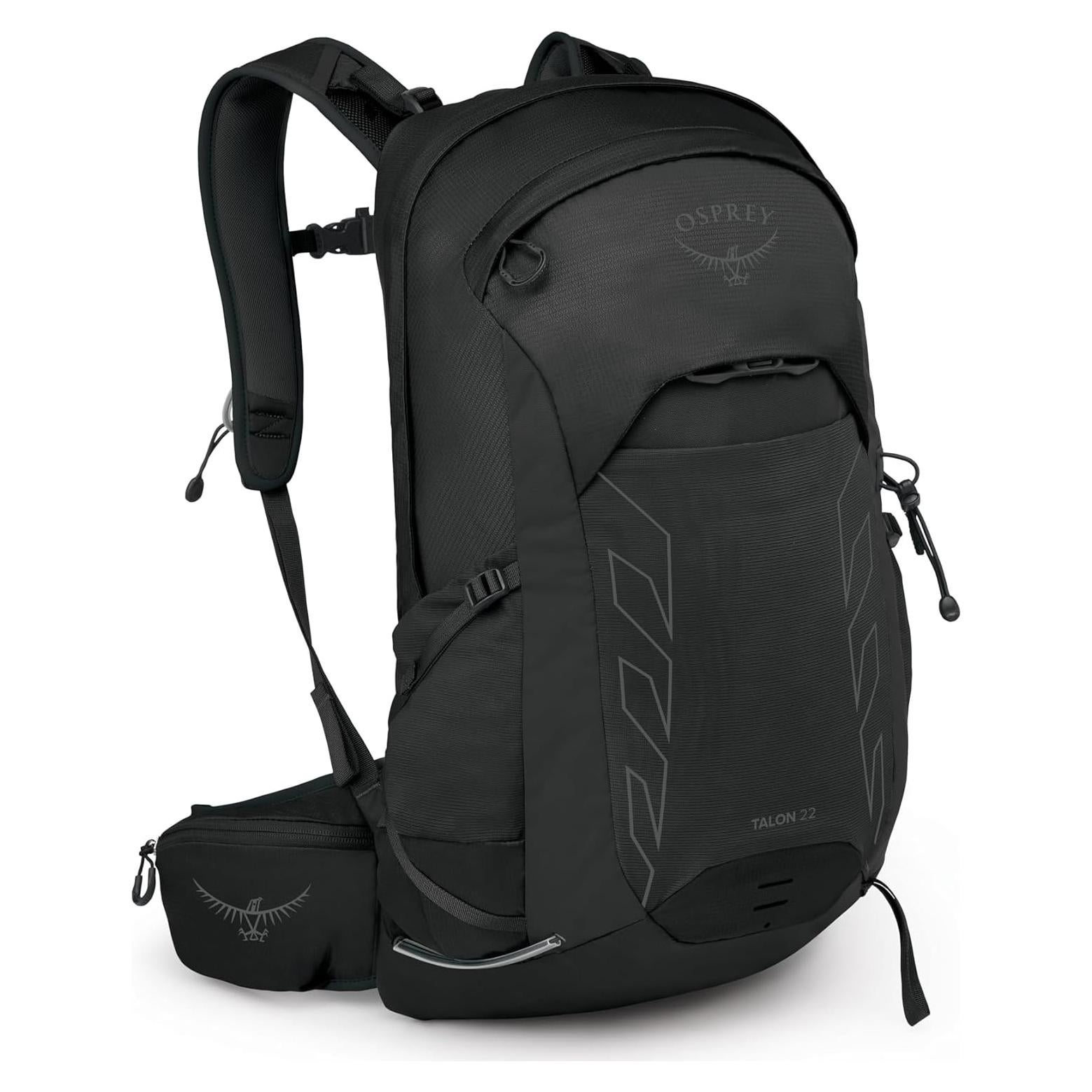 Mochila de Senderismo Osprey Talon 22L para Hombres - Negro/Gris