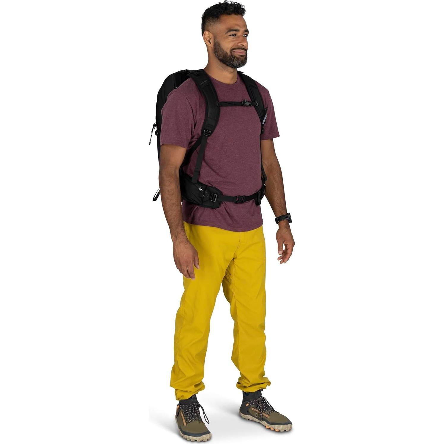 Mochila de Senderismo Osprey Talon 22L para Hombres - Negro/Gris