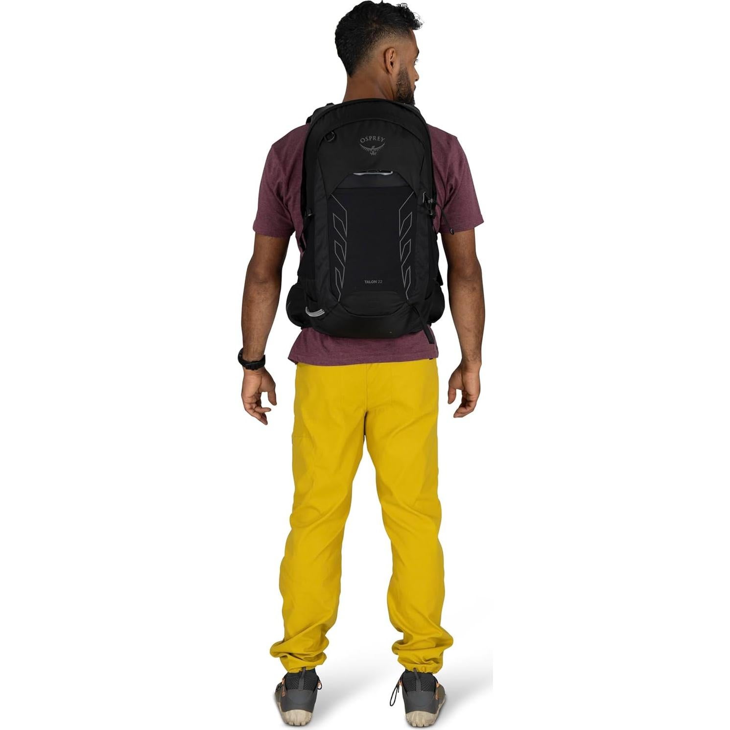 Mochila de Senderismo Osprey Talon 22L para Hombres - Negro/Gris