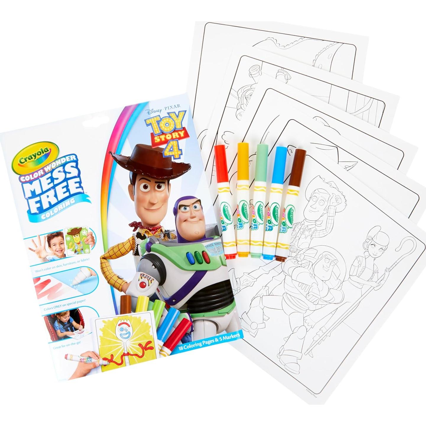 Set de Páginas para Colorear Crayola Toy Story 4 - 23 Piezas