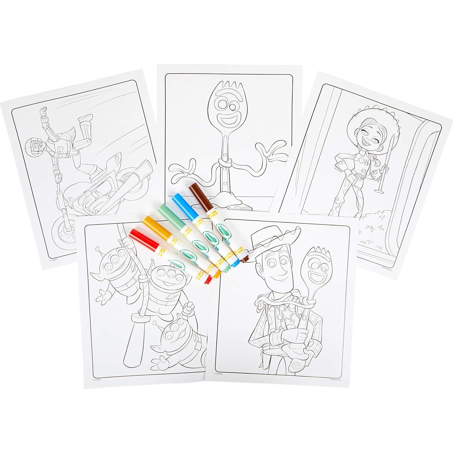 Set de Páginas para Colorear Crayola Toy Story 4 - 23 Piezas