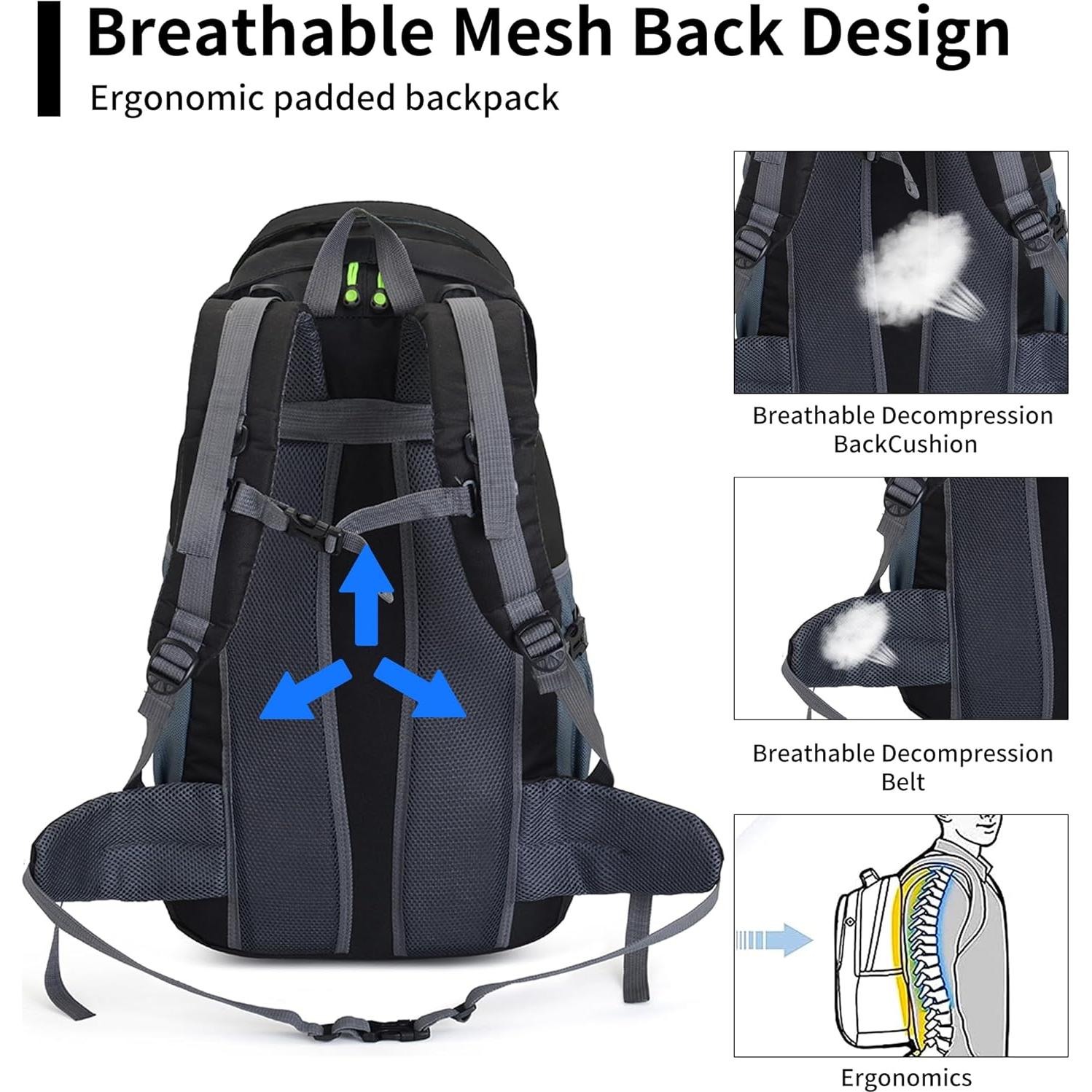 Mochila de Senderismo Russel Molly 50L Resistente al Agua