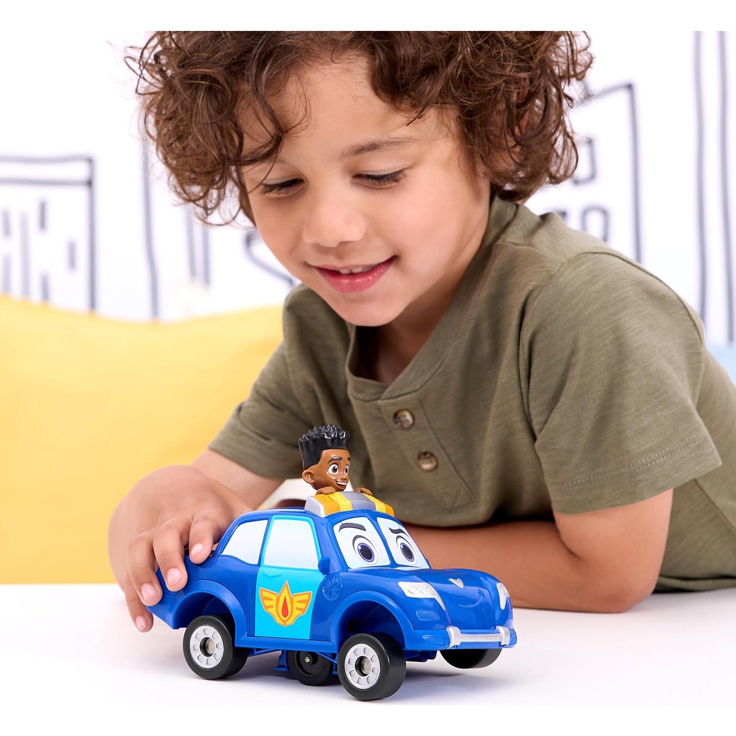 Coche de Juguete Disney Junior Firebuds Piston con Retroceso