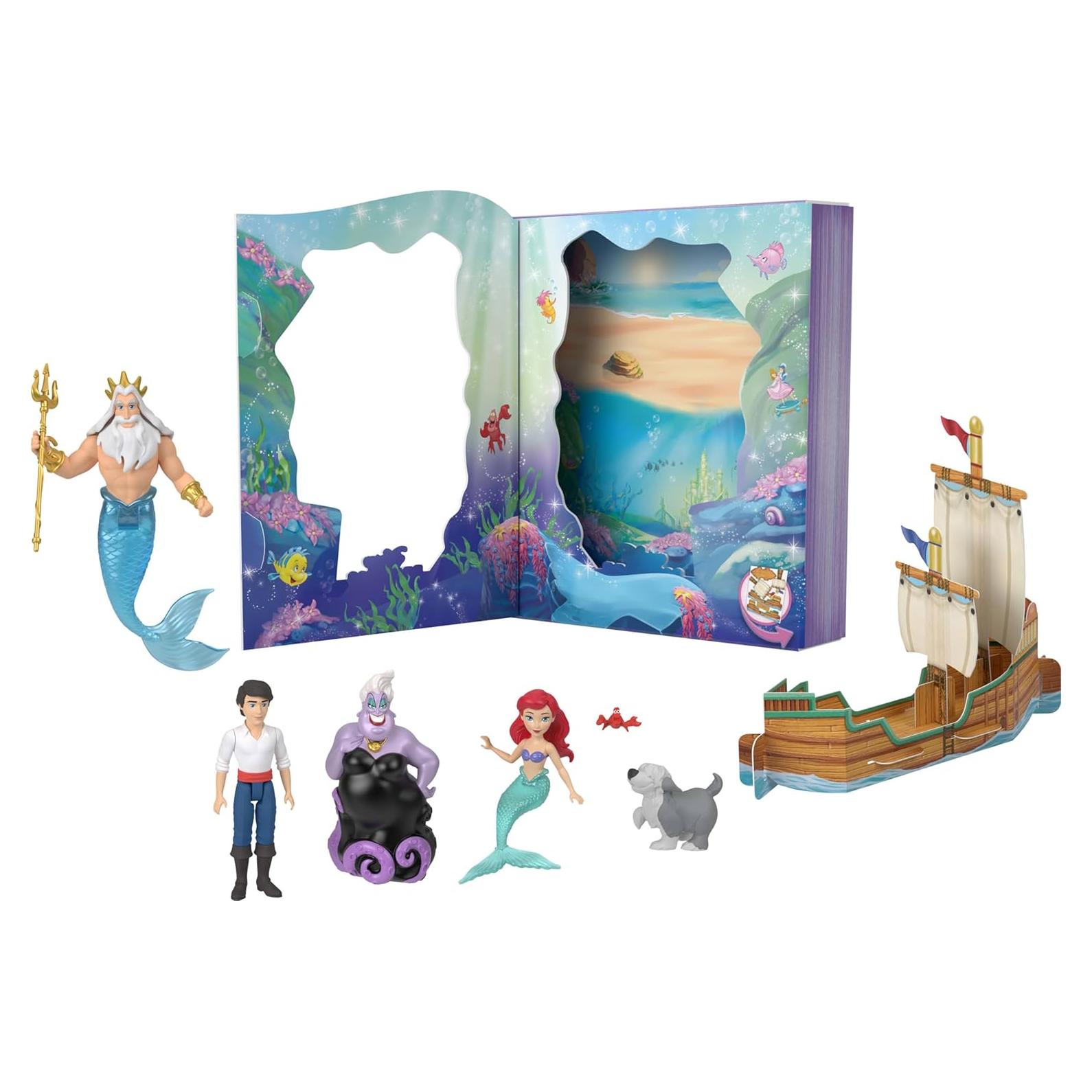 Set de Muñeca Sirena Ariel Disney Mattel con 6 Personajes