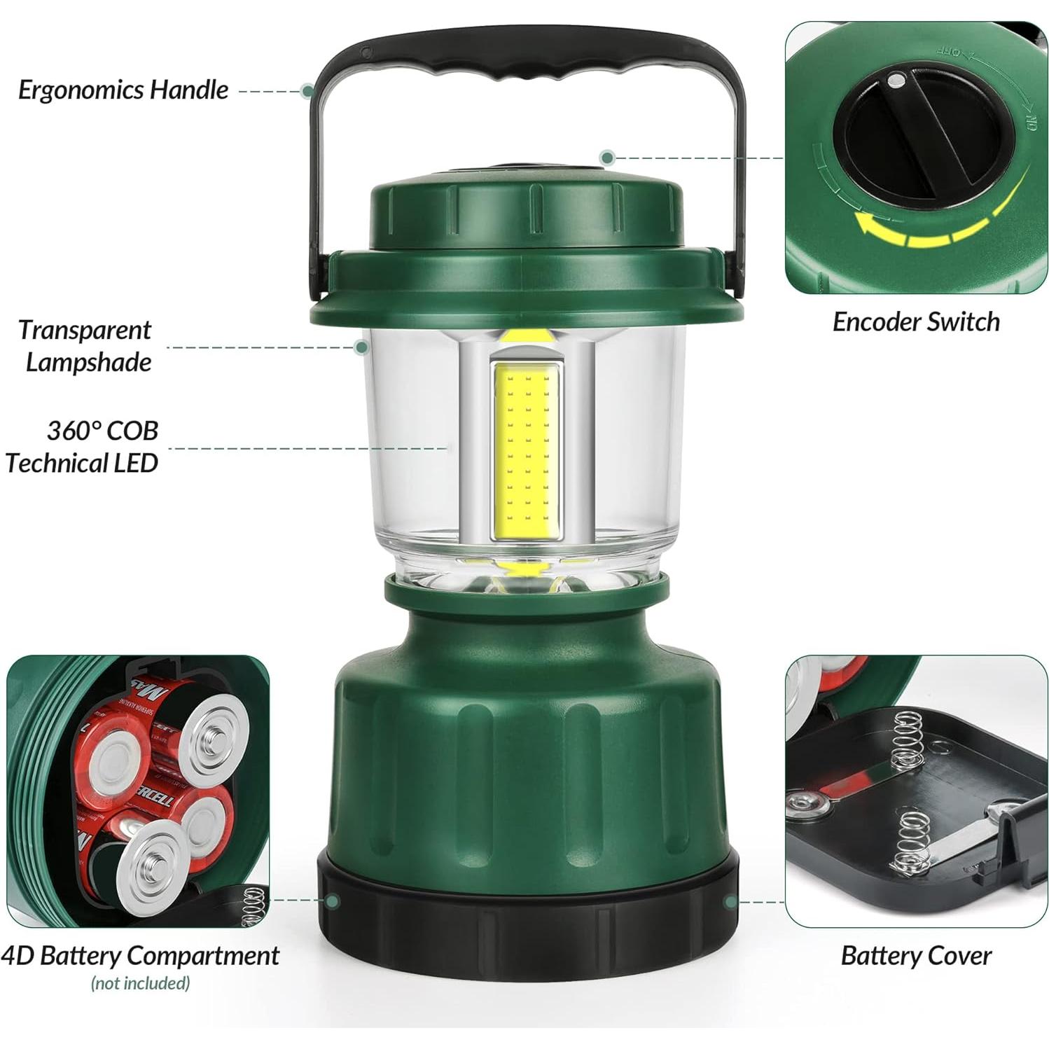 Linterna de Camping LED Elesall DA-Y-6841-US 2500 Lúmenes