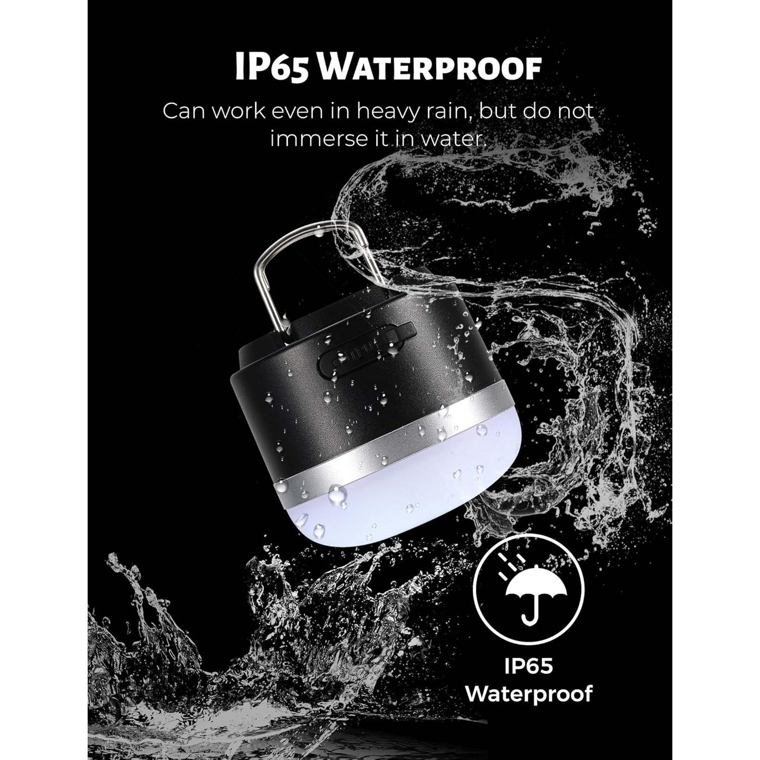 Linterna de Camping Recargable Wildley 600LM IP65 Verde