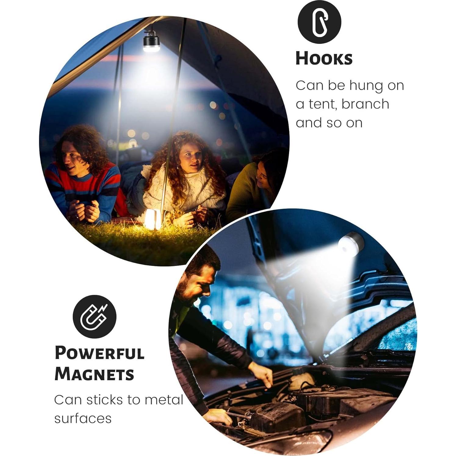 Linterna de Camping Recargable Wildley 600LM IP65 Verde