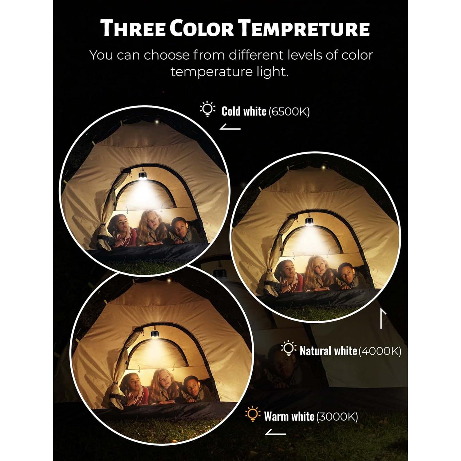 Linterna de Camping Recargable Wildley 600LM IP65 Verde