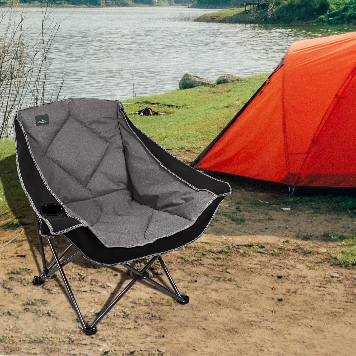Silla de Camping Plegable Northroad Oxford Acolchada 136 kg